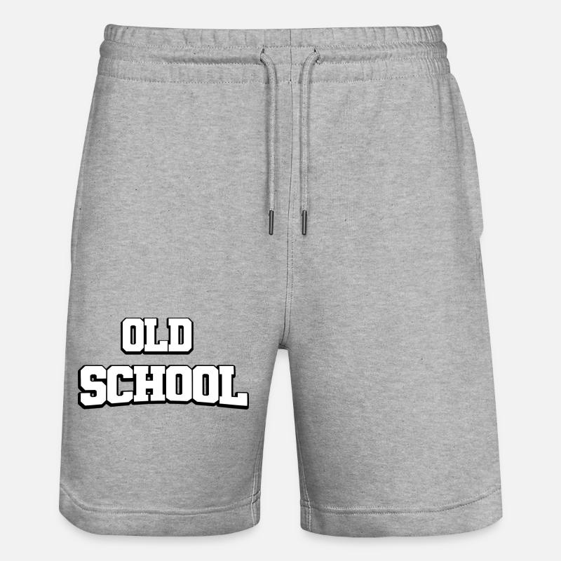 Design à l’ancienne - Short de jogging bio TRAINER Stanley/Stella unisexe - gris chiné