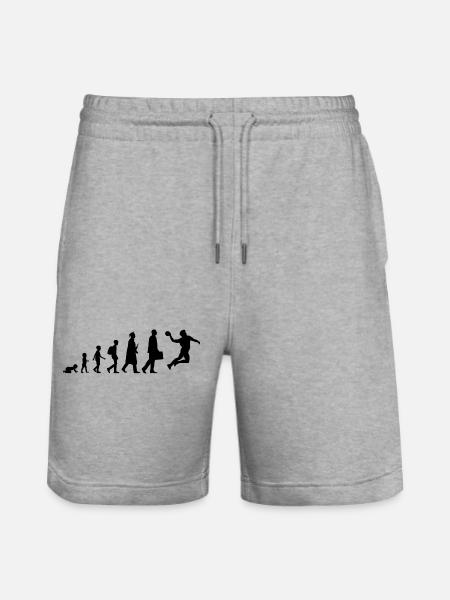 Die Entwicklung eines Handballers - Stanley/Stella Unisex Bio Joggingshorts Trainer  - Grau meliert