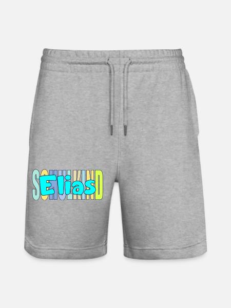 SCHULKIND ELIAS EINSCHULUNG - Stanley/Stella Unisex Bio Joggingshorts Trainer  - Grau meliert
