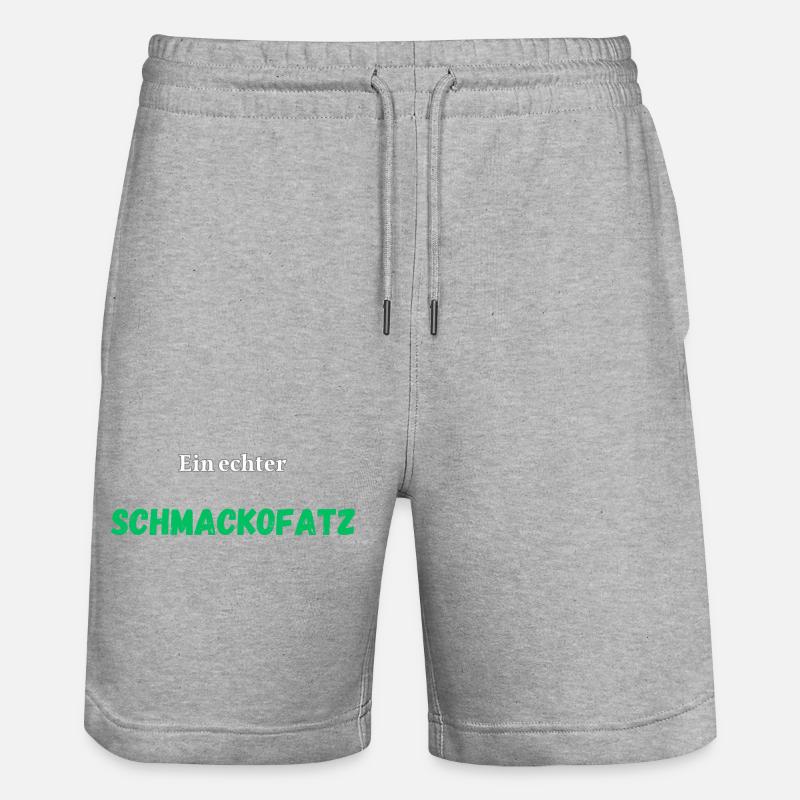Ein echter Schmackofatz - Stanley/Stella Unisex Bio Joggingshorts Trainer  - Grau meliert