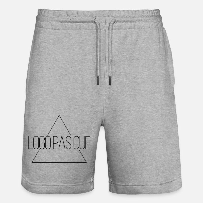 Logo pas ouf - Mais rigolo - Short de jogging bio TRAINER Stanley/Stella unisexe - gris chiné