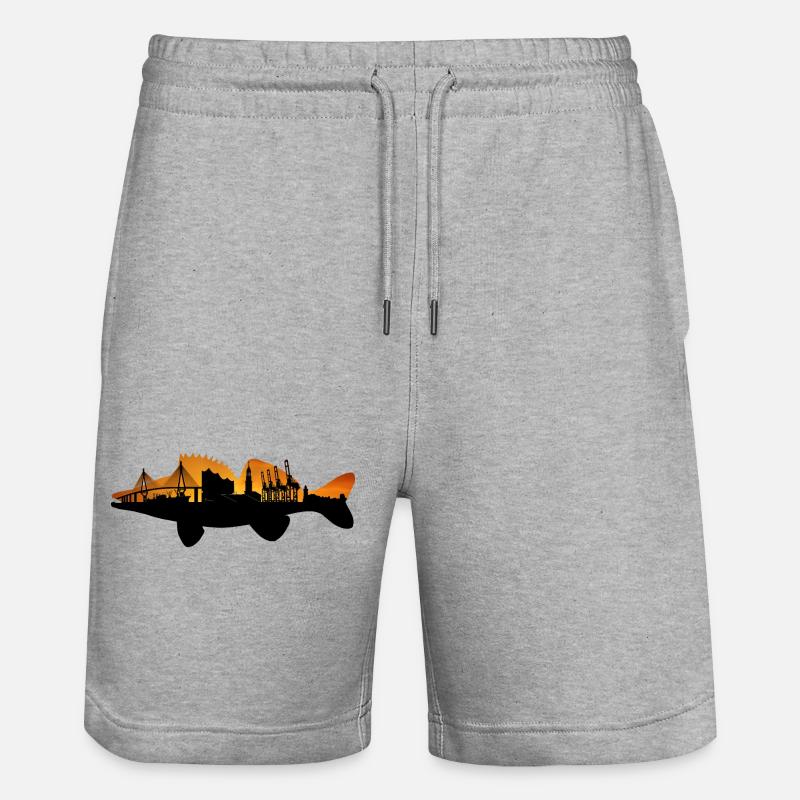 Zander Hambourg - Short de jogging bio TRAINER Stanley/Stella unisexe - gris chiné