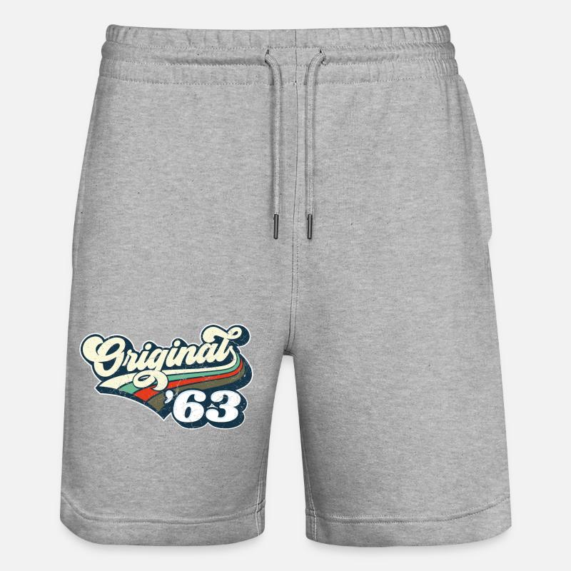 Original '63 - Short de jogging bio TRAINER Stanley/Stella unisexe - gris chiné