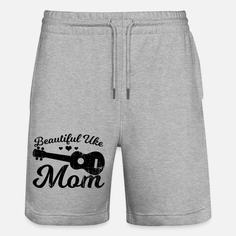 Belle maman ukulélé - Short de jogging bio TRAINER Stanley/Stella unisexe - gris chiné