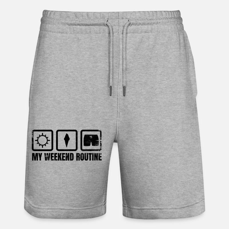 Week-end de crème glacée - Short de jogging bio TRAINER Stanley/Stella unisexe - gris chiné