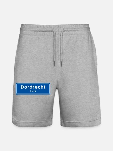 Dordrecht place name sign - Stanley/Stella Trainer Unisex Organic Jogging Shorts - heather grey