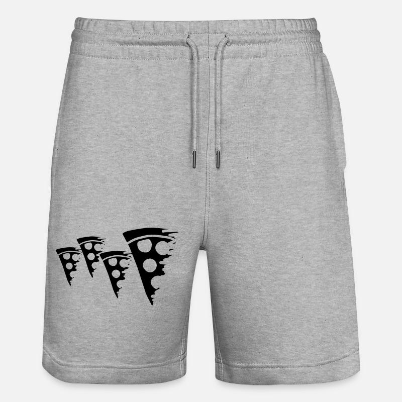 Pizza - Short de jogging bio TRAINER Stanley/Stella unisexe - gris chiné