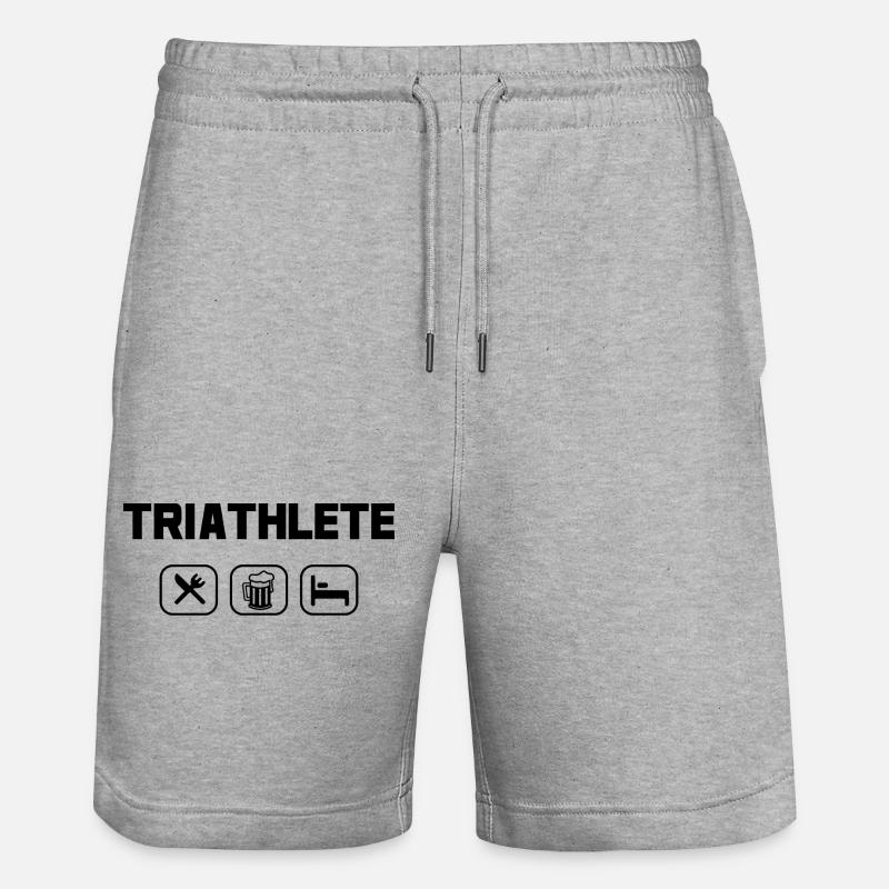 Triathlète - Short de jogging bio TRAINER Stanley/Stella unisexe - gris chiné