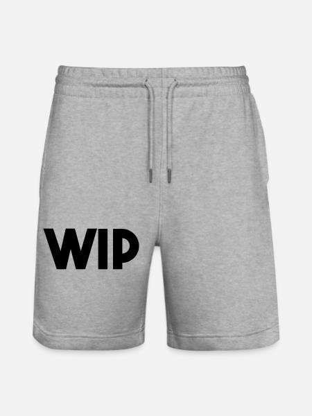 WIP - Stanley/Stella Trainer Unisex Organic Jogging Shorts - heather grey