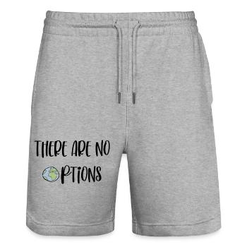 There are no options - Stanley/Stella Unisex Bio Joggingshorts Trainer  - Grau meliert - Vorne - Nik (191cm) & Marisol (170cm)