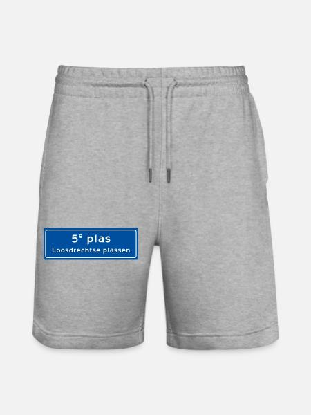 Loosdrechtse plassen 5th plas - Stanley/Stella Trainer Unisex Organic Jogging Shorts - heather grey