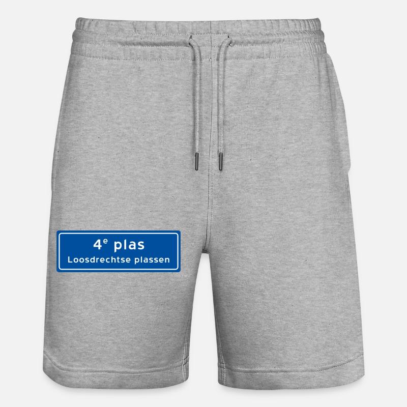 Loosdrechtse plassen 4th plas - Stanley/Stella Trainer Unisex Organic Jogging Shorts - heather grey