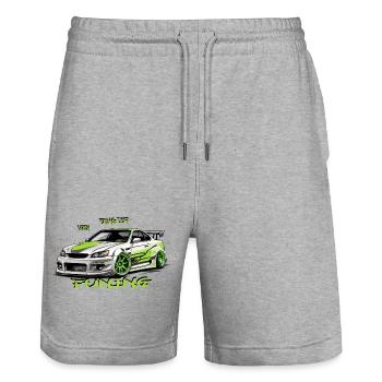 My thing is tuning - Stanley/Stella Trainer Unisex Organic Jogging Shorts - heather grey - Front - Nik (191cm) & Marisol (170cm)