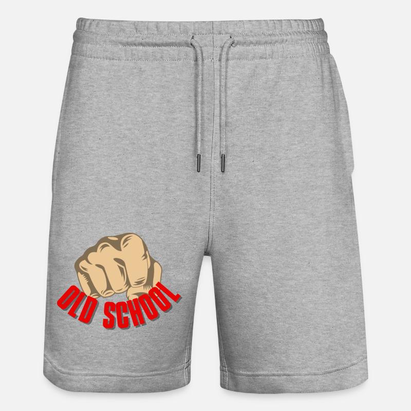 Faust à l’ancienne - Short de jogging bio TRAINER Stanley/Stella unisexe - gris chiné