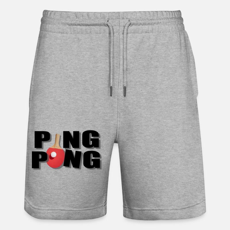 Ping pong - Short de jogging bio TRAINER Stanley/Stella unisexe - gris chiné