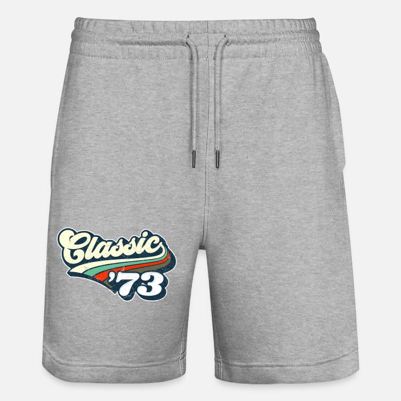 Classique '73 - Short de jogging bio TRAINER Stanley/Stella unisexe - gris chiné
