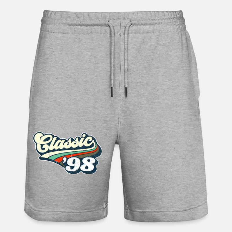 Classique '98 - Short de jogging bio TRAINER Stanley/Stella unisexe - gris chiné