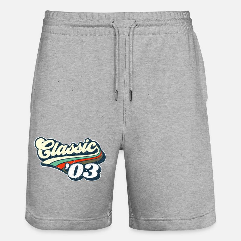 Classique '03 - Short de jogging bio TRAINER Stanley/Stella unisexe - gris chiné