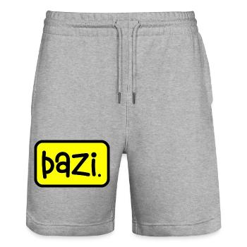 Bazi Kinder T-Shirt Lustig Geschenk Humor - Stanley/Stella Unisex Bio Joggingshorts Trainer  - Grau meliert - Vorne - Nik (191cm) & Marisol (170cm)
