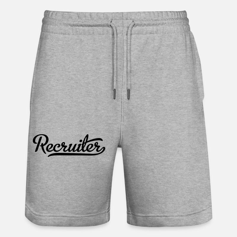 Recruteur - Short de jogging bio TRAINER Stanley/Stella unisexe - gris chiné