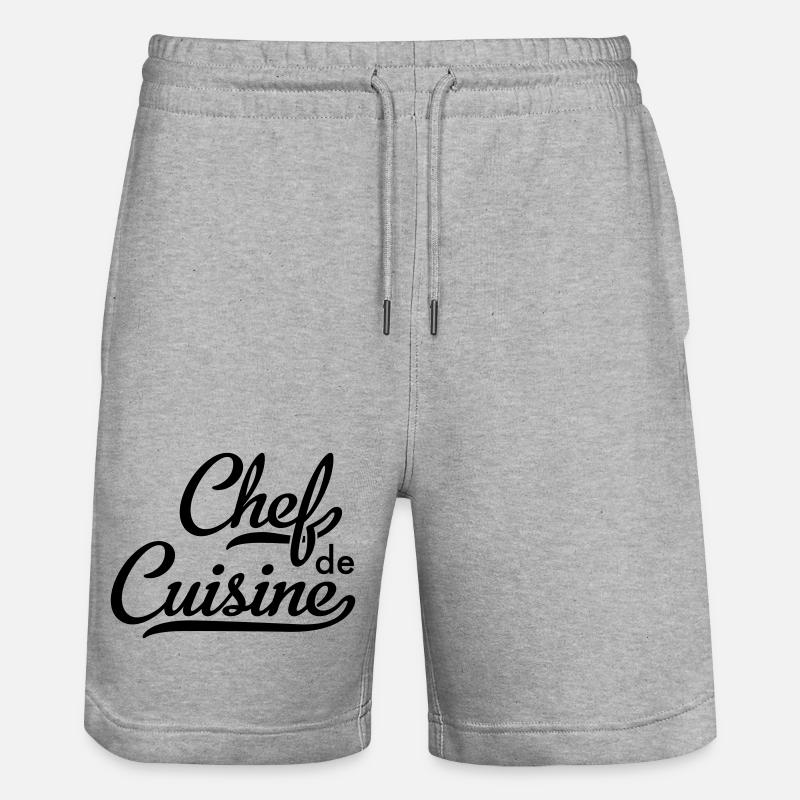 Chef - Short de jogging bio TRAINER Stanley/Stella unisexe - gris chiné