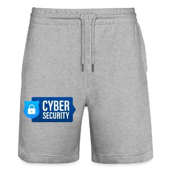 Cybersicherheit, Computer - Stanley/Stella Unisex Bio Joggingshorts Trainer  - Grau meliert - Vorne - Nik (191cm) & Marisol (170cm)