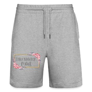 Österreich Eisenstadt Mädchen Heimat Geschenk - Stanley/Stella Unisex Bio Joggingshorts Trainer  - Grau meliert - Vorne - Nik (191cm) & Marisol (170cm)