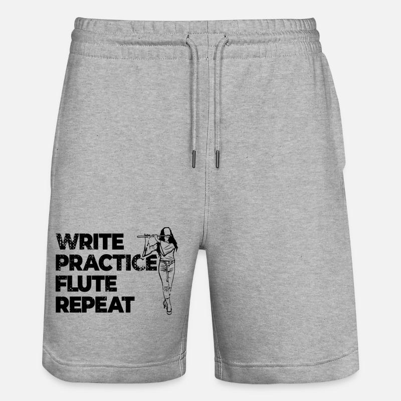 Citation de flûte de motivation - Short de jogging bio TRAINER Stanley/Stella unisexe - gris chiné