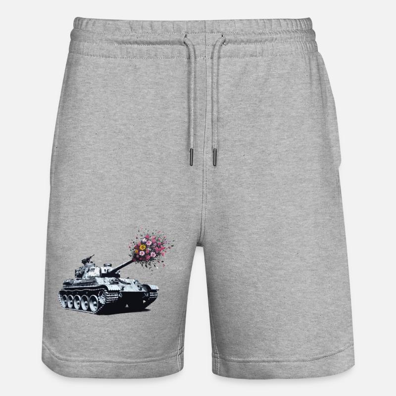 Panzer Bouquet - Short de jogging bio TRAINER Stanley/Stella unisexe - gris chiné