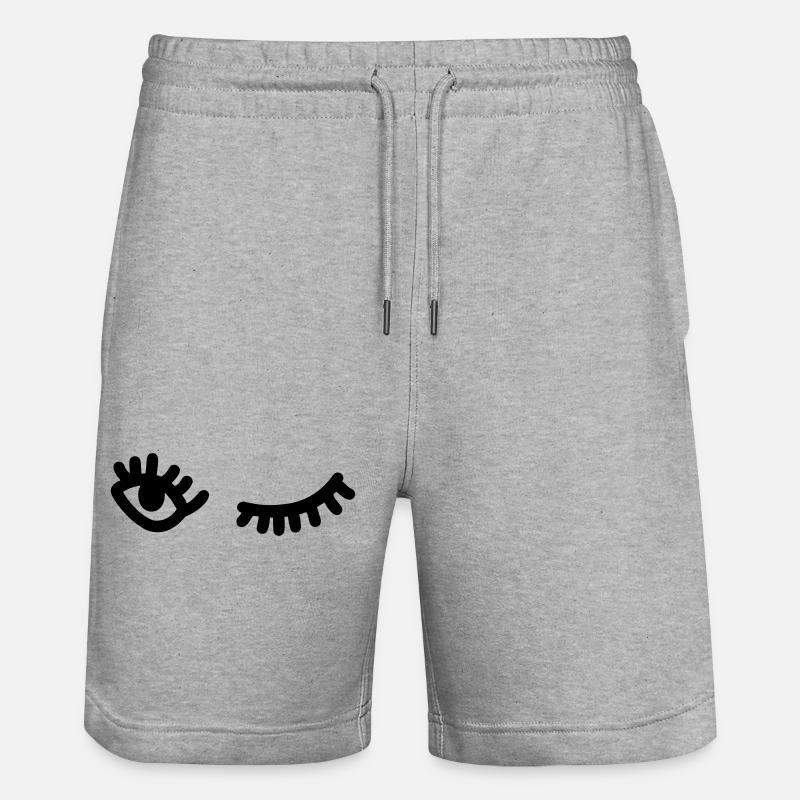 Zwinkern - Stanley/Stella Unisex Bio Joggingshorts Trainer  - Grau meliert