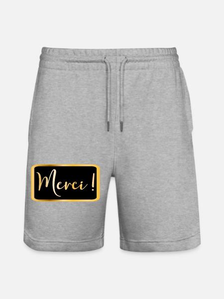 Danke - Danke AESTHETIC - Stanley/Stella Unisex Bio Joggingshorts Trainer - Grau meliert