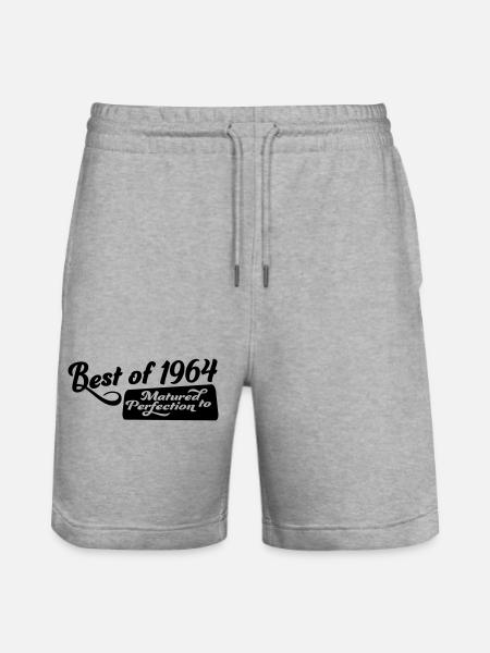 1964 - Stanley/Stella Unisex Bio Joggingshorts Trainer  - Grau meliert