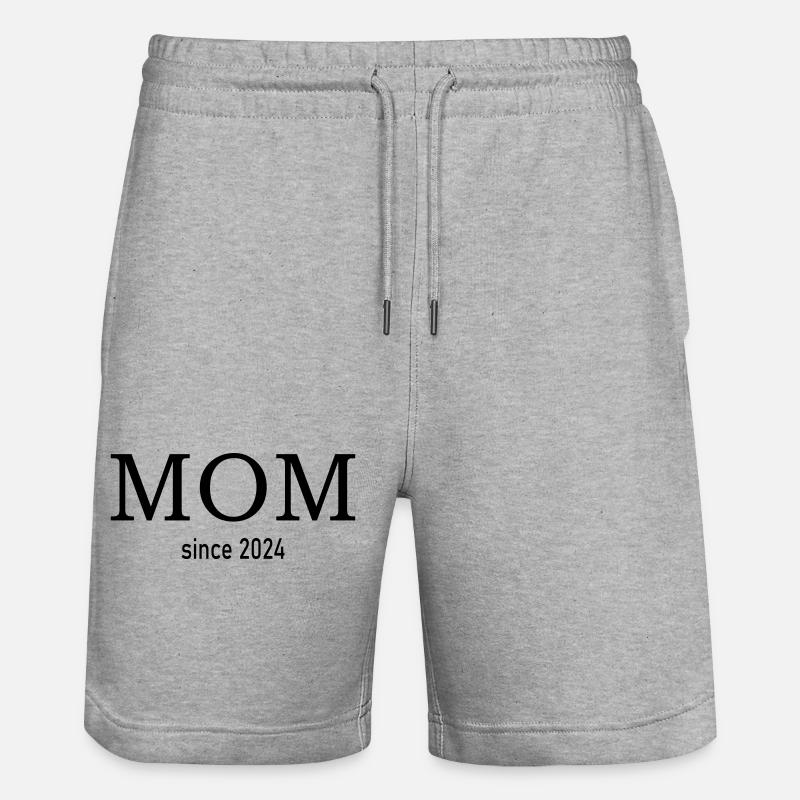 Maman depuis 2024 - Short de jogging bio TRAINER Stanley/Stella unisexe - gris chiné