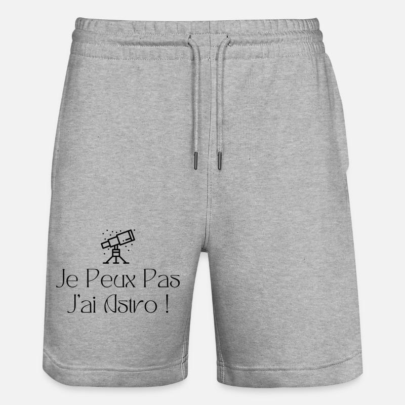 Je peux pas j’ai astro - Short de jogging bio TRAINER Stanley/Stella unisexe - gris chiné