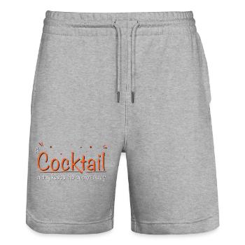 un cocktail par jour éloigne le médecin TYPO - Short de jogging bio TRAINER Stanley/Stella unisexe - gris chiné - Devant - Nik (191cm) & Marisol (170cm)
