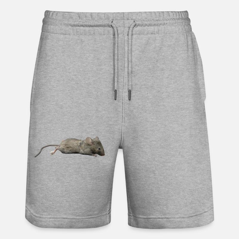 Maus - Stanley/Stella Unisex Bio Joggingshorts Trainer  - Grau meliert