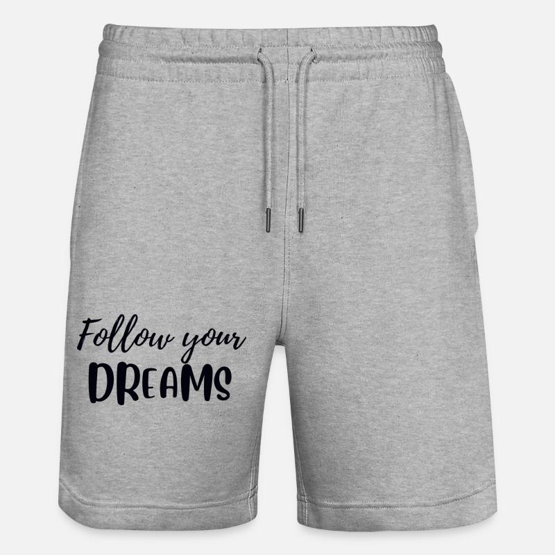 Suivez vos rêves - Short de jogging bio TRAINER Stanley/Stella unisexe - gris chiné