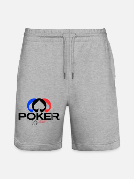 POKER Elegance "Zero bluff Poker outfit"  - Short de jogging bio TRAINER Stanley/Stella unisexe - gris chiné