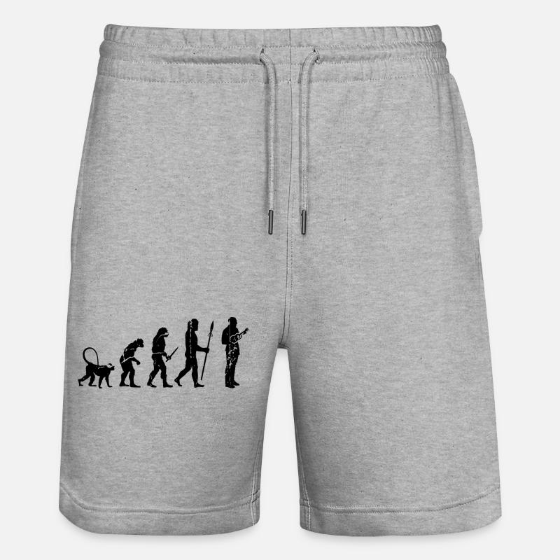 Developing a Ukulele Player - Stanley/Stella Trainer Unisex Organic Jogging Shorts - heather grey