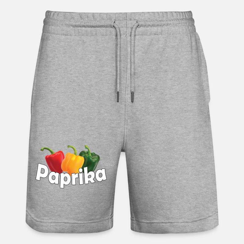 Paprika - Short de jogging bio TRAINER Stanley/Stella unisexe - gris chiné