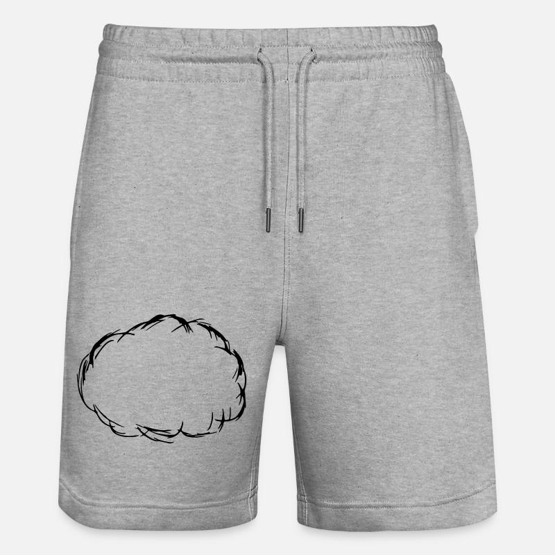 Wolke - Stanley/Stella Unisex Bio Joggingshorts Trainer  - Grau meliert