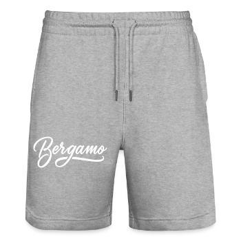 Bergamo - Short de jogging bio TRAINER Stanley/Stella unisexe - gris chiné - Devant - Nik (191cm) & Marisol (170cm)