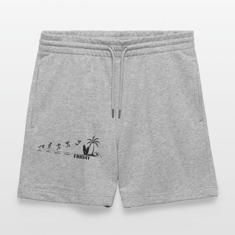 Finally Friday Beach Evolution Stanley/Stella Trainer Unisex Organic Jogging Shorts