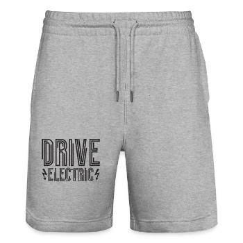 Drive Electric Type 2 Plug Supercharge Electric - Stanley/Stella Trainer Unisex Organic Jogging Shorts - heather grey - Front - Nik (191cm) & Marisol (170cm)