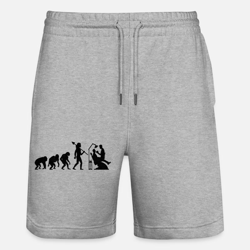 Evolution Dentiste Dentisterie Dentaire Dentistes - Short de jogging bio TRAINER Stanley/Stella unisexe - gris chiné