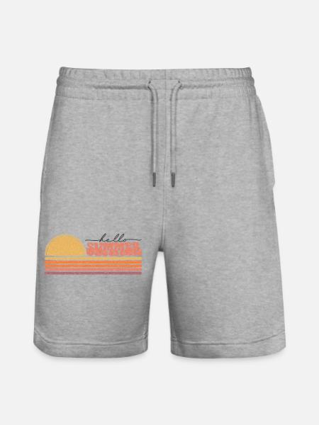 Summer - Stanley/Stella Trainer Unisex Organic Jogging Shorts - heather grey