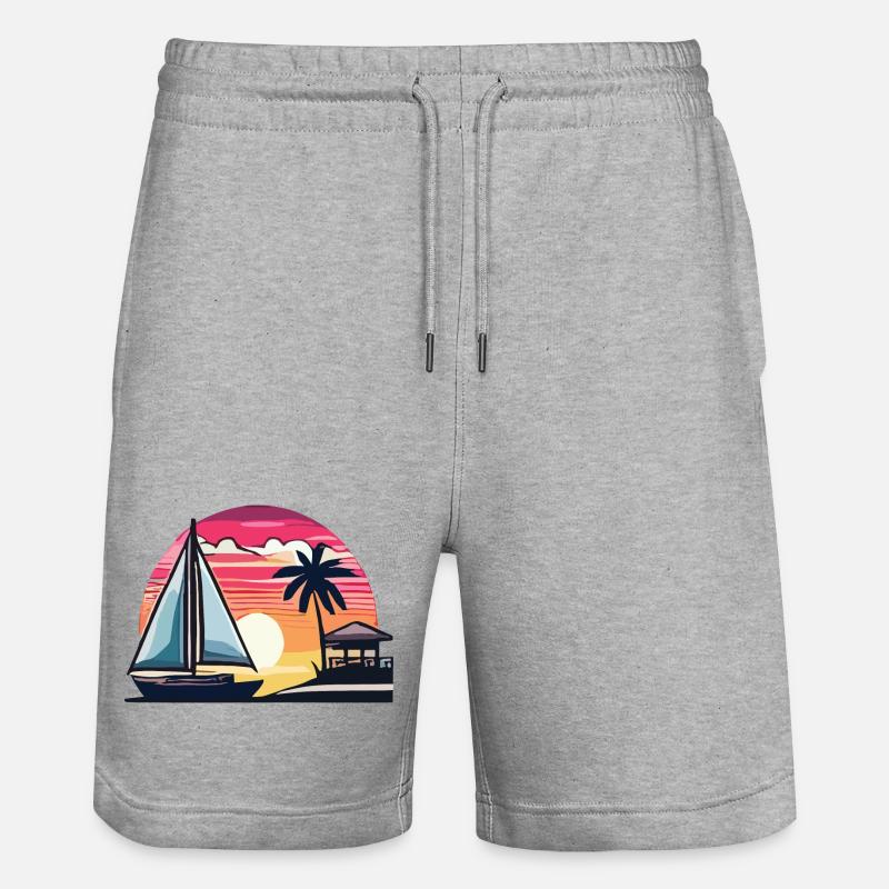 Été - Short de jogging bio TRAINER Stanley/Stella unisexe - gris chiné