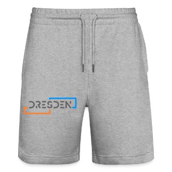 Silicium Dresde - Short de jogging bio TRAINER Stanley/Stella unisexe - gris chiné - Devant - Nik (191cm) & Marisol (170cm)