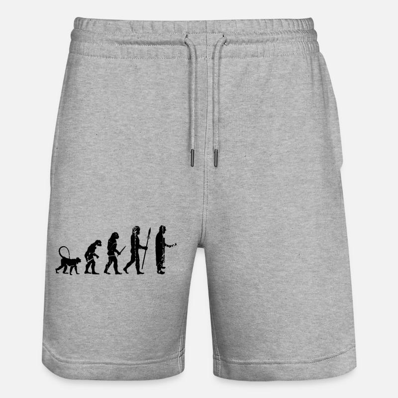 Évolution de Fleischer - Short de jogging bio TRAINER Stanley/Stella unisexe - gris chiné