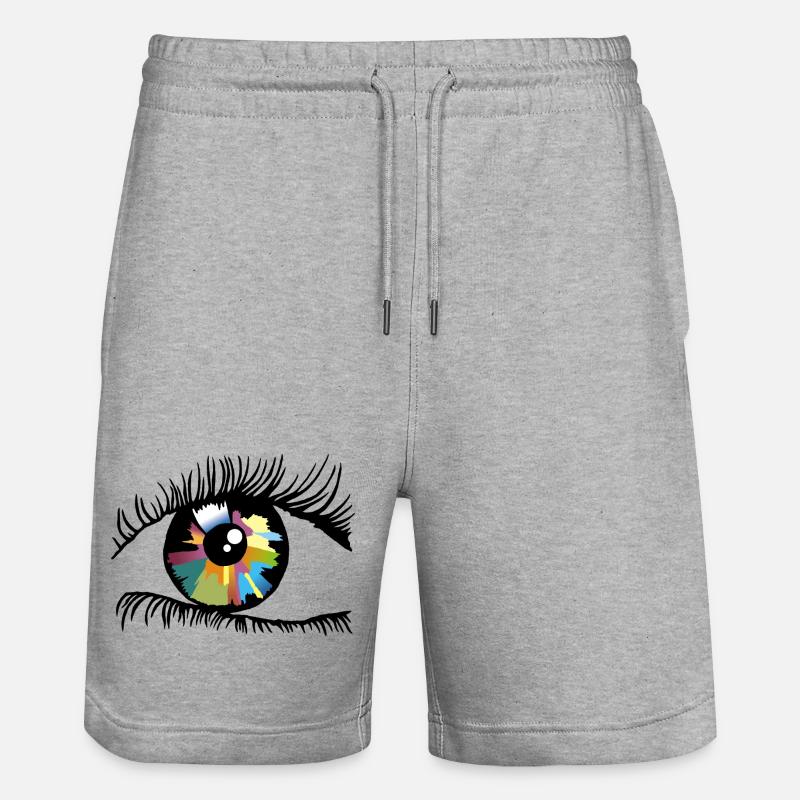 Iris - Stanley/Stella Unisex Bio Joggingshorts Trainer  - Grau meliert